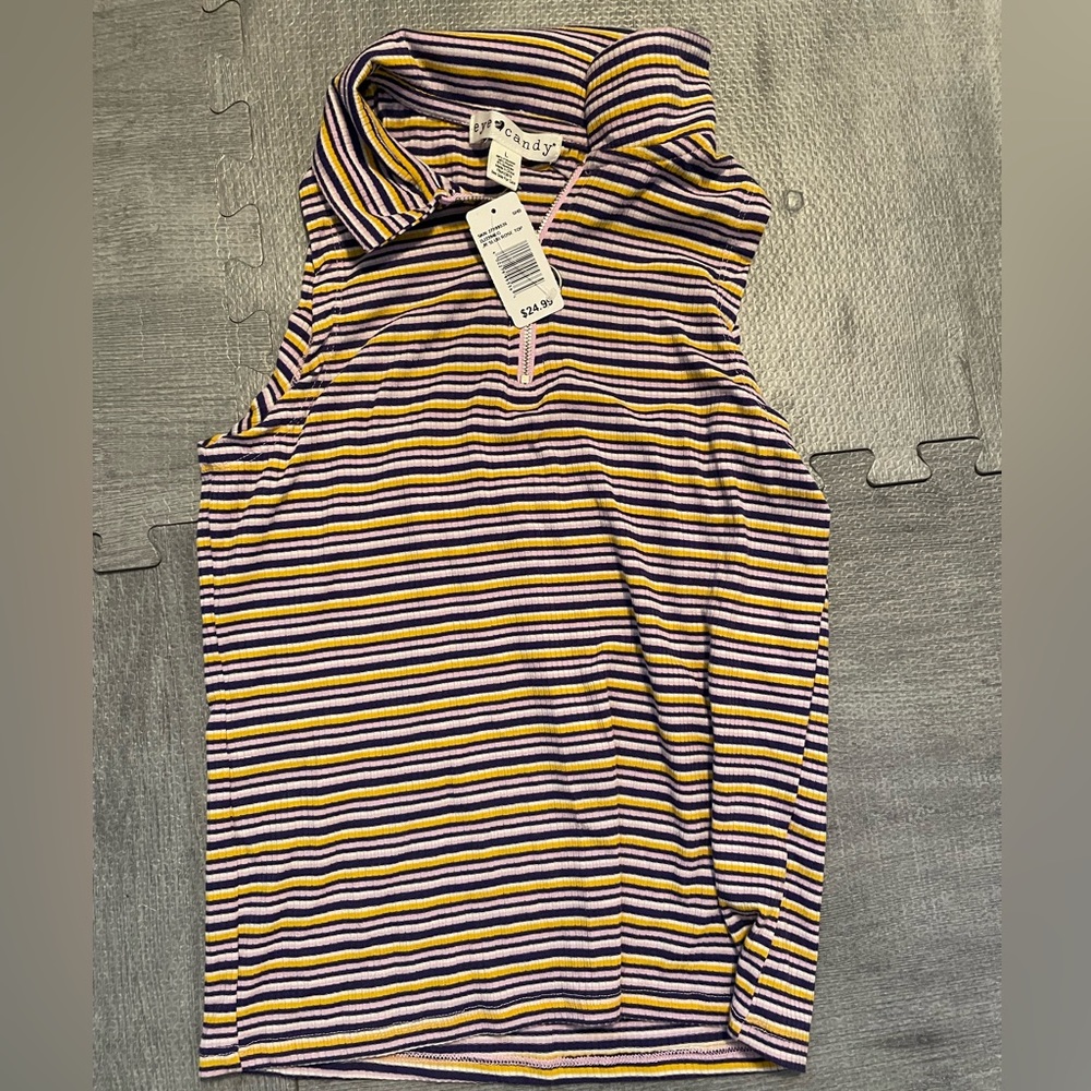 Girls Jr ‘Eye candy’ Top. Size Lg girls Jr. New with tags.